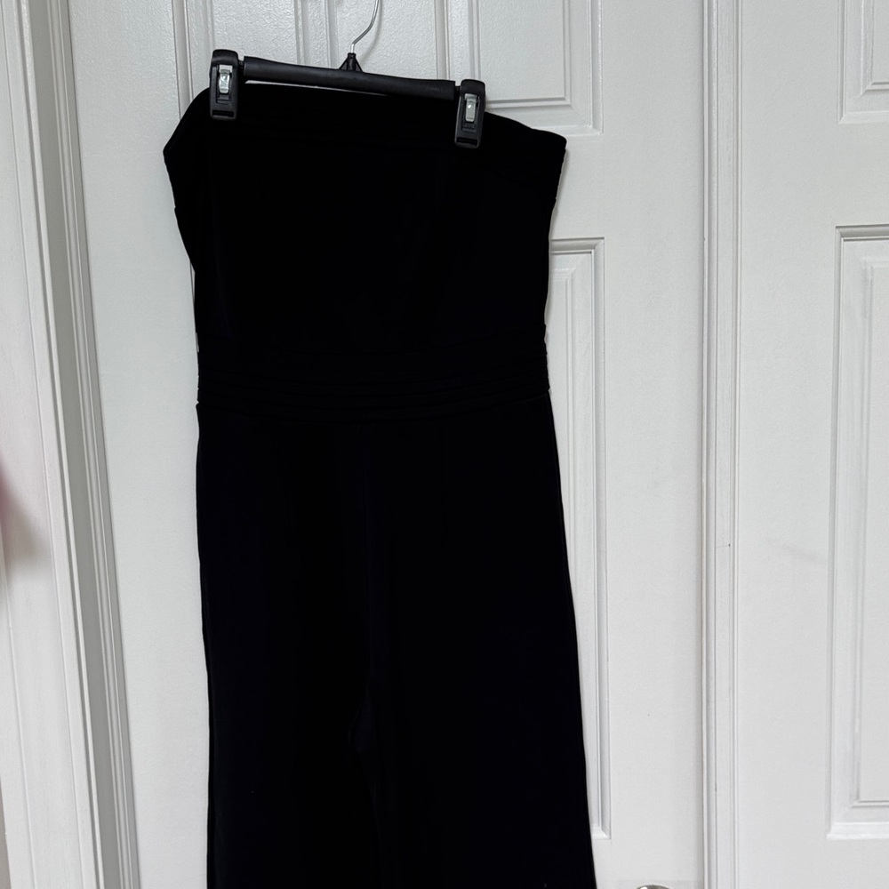 Chic Black Strapless Jumpsuit